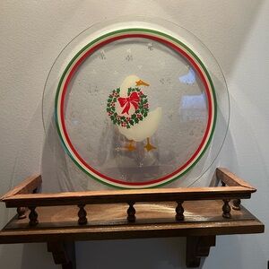 Vintage Goose Glass Plate